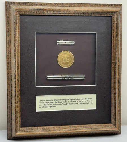 Vtg charlton heston engraved - charlton,